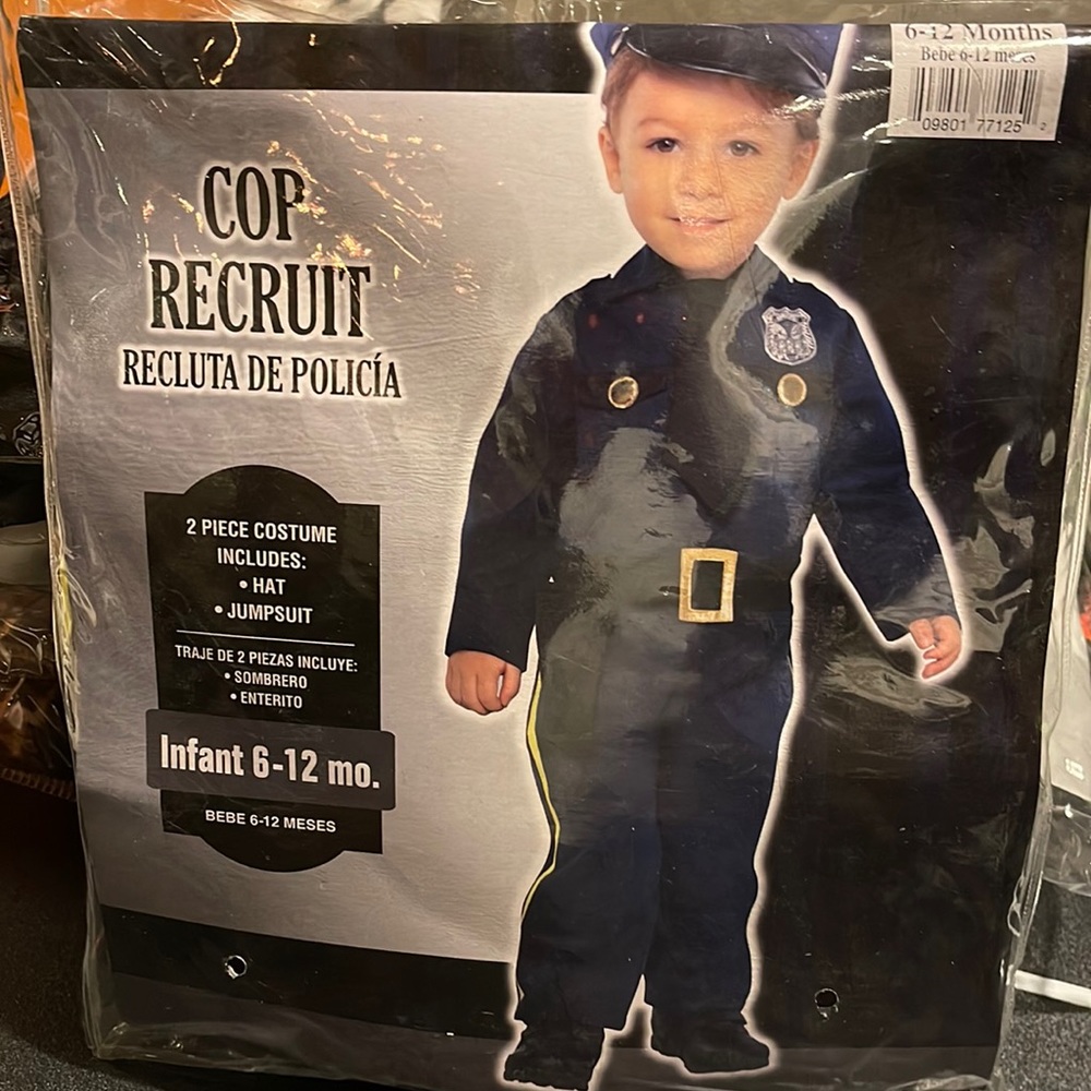 Halloween Costume: Infant 6-12 months; Cop Recruit